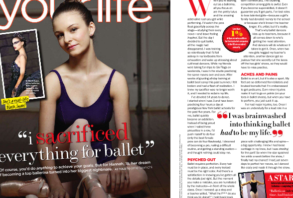 IMAGE Seventeen Magazine: I Sacrificed Everything For Ballet IMAGE