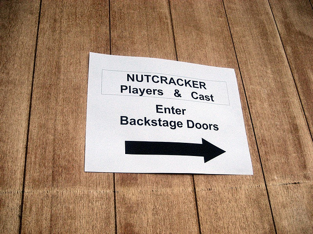 Backtage door