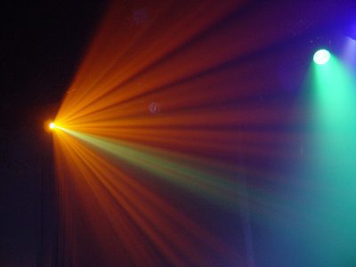 "Stage Lights" by Fuzzy Gerdes is licensed CC BY 2.0