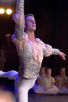Duncan Lyle performing Coppelia, Royal Ballet School; photo: Margaret Kokrhelj