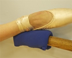 The Barre-Tender padded cushion for stretching at the barre