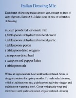 Italian Dressing Mix recipe