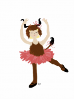 IMAGE The talented Adult Beginner's sketch of Spring Wildebeast... dancing. IMAGE