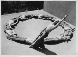 IMAGE In July 1933, Shawn and his Men Dancers started giving public "Tea Lecture Demonstrations" to promote their work. The first audience of 45 curiosity-seekers expanded weekly so that by summer's end, people were turned away: roots for what was to evolve into Jacob's Pillow Dance Festival were established. IMAGE