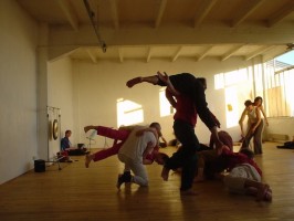 IMAGE Dancers improvise to music, making physical contact in a variety of ways. IMAGE