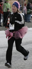 Runner in a pink tutu