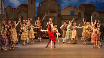 Carlos Acosta as Basilio and Marianela Nuñez as Kitri. © ROH / Johan Persson, 2013.