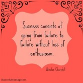 Winston Churchill on success