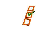 Green and orange checklist image