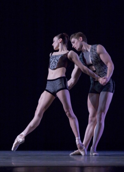 Kathi Martuza and Ronnie Underwood dancing in "Almost Mozart."