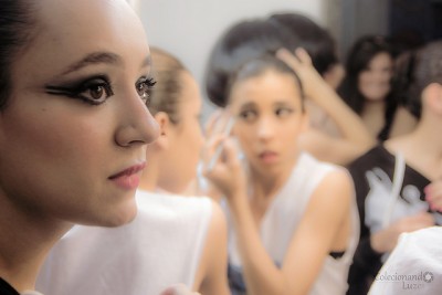 Makeup and nerves backstage