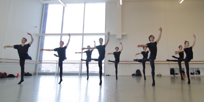 Male dancers at Houston Ballet's Summer Intensive