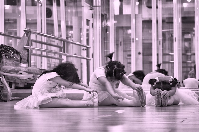 little dancers stretching