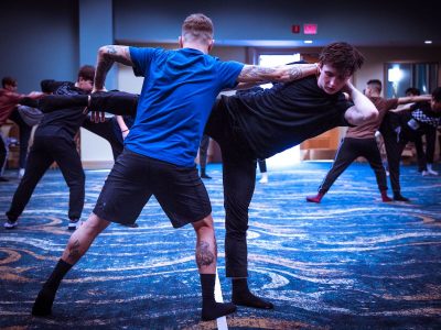 Kieran Macdonald in class at NUVO Dance Convention. Photo by Mati Ficara.