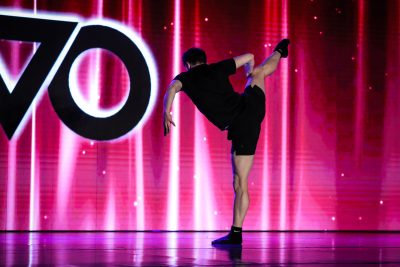 Kieran Macdonald performing at NUVO Dance Convention. Photo by Mati Ficara.